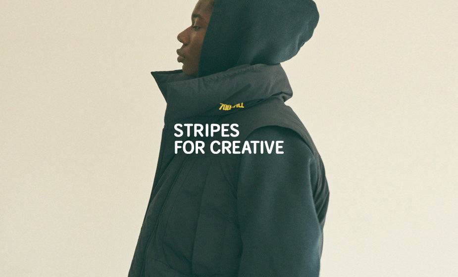 SFC 新品 パーカー stripes for creative