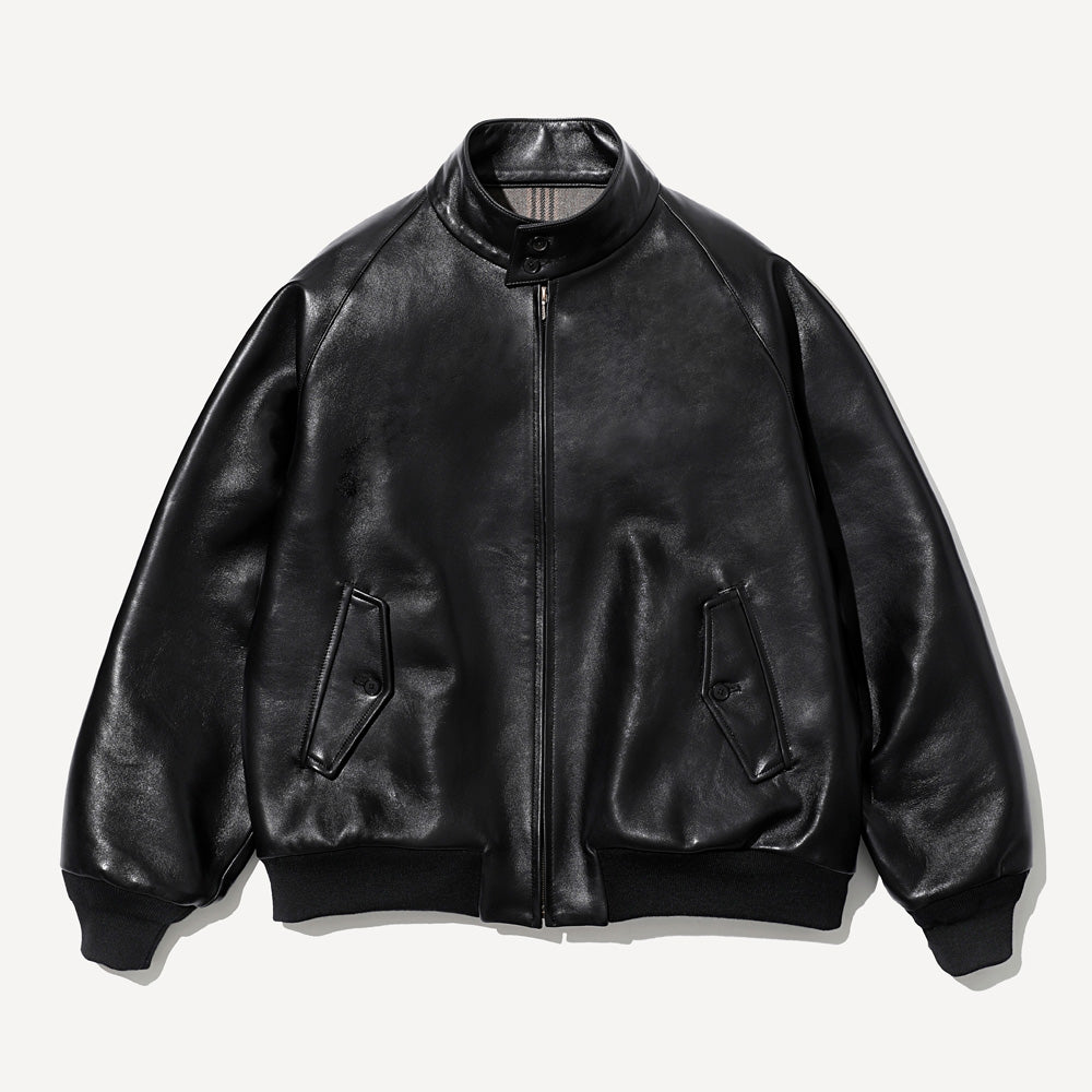 Leather Harrington Jacket
