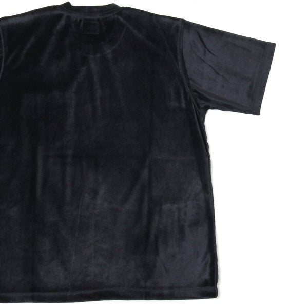S/S Papillion Emb. Pocket Tee - R/Pe/C/S Velour