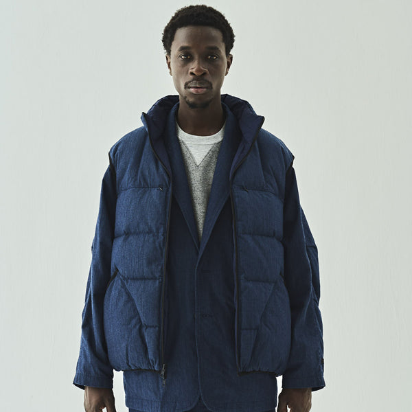 TECH YOSEMITE DOWN VEST DENIM