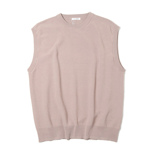 COTTON PIQUE KNIT VEST