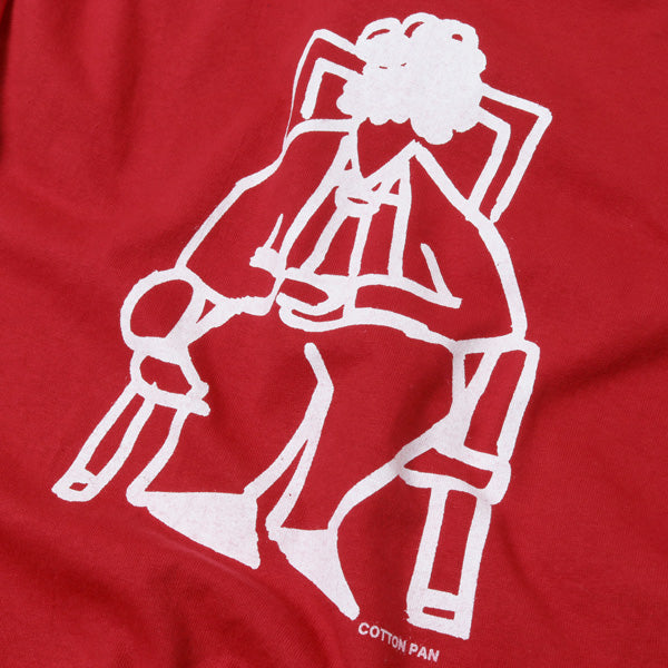 L/S Tee BASQUIAT(CREW NECK RED)