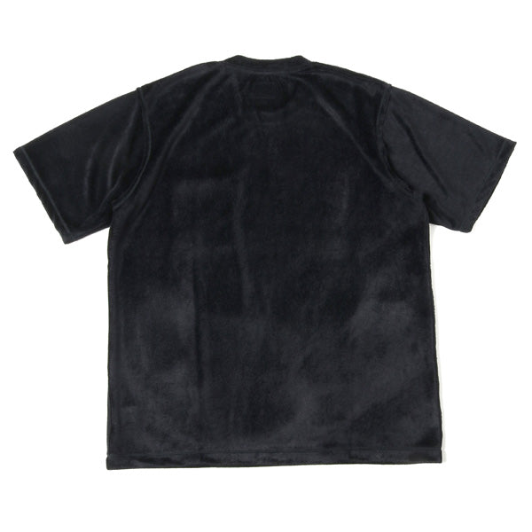 S/S Papillion Emb. Pocket Tee - R/Pe Velour
