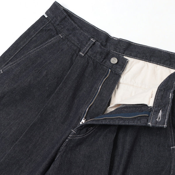 Colorfast Denim Two Tuck Pants