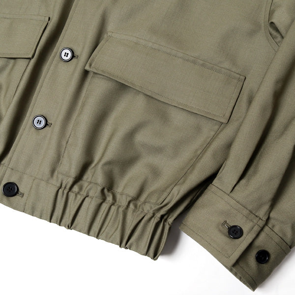 FLIGHT JACKET ORGANIC WOOL TROPICAL