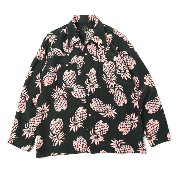 One-up Cowboy Shirt-Rayon Cloth Sateen/Pineapple