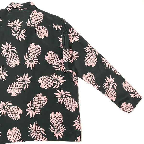 One-up Cowboy Shirt-Rayon Cloth Sateen/Pineapple