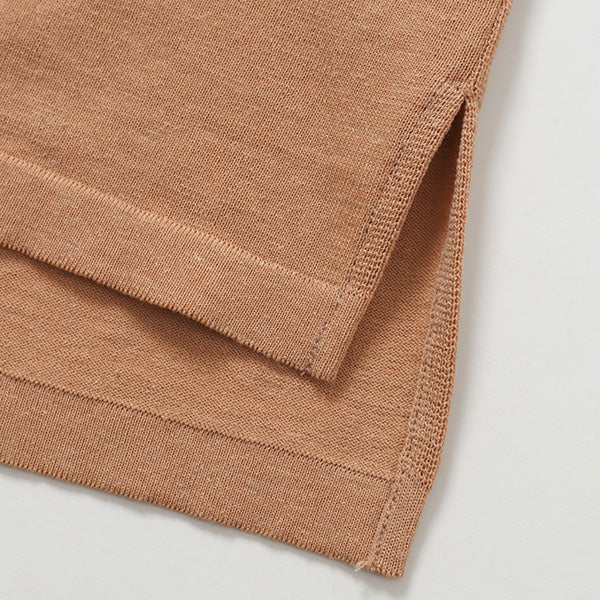 Cotton Linen H/S Polo Sweater