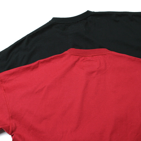 HAND-PRINT T-SHIRT WITH DEADSTOCK PATCHES