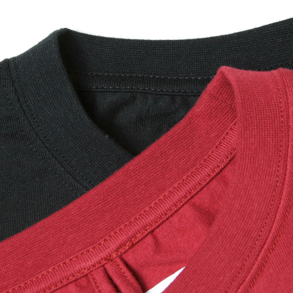 HAND-PRINT T-SHIRT WITH DEADSTOCK PATCHES