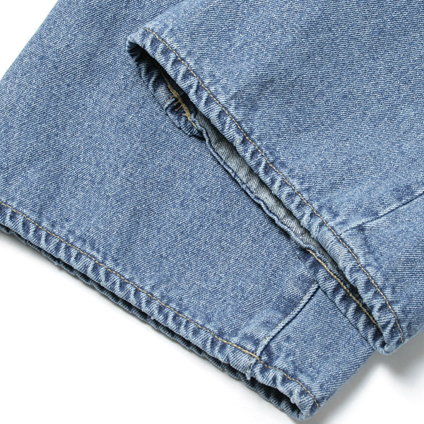 SILK DENIM PANT CUT OFF JUMPSUIT