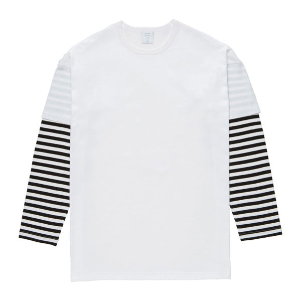 LAYERED BORDER SLEEVE TEE