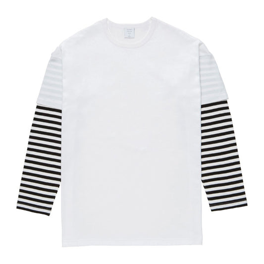 LAYERED BORDER SLEEVE TEE