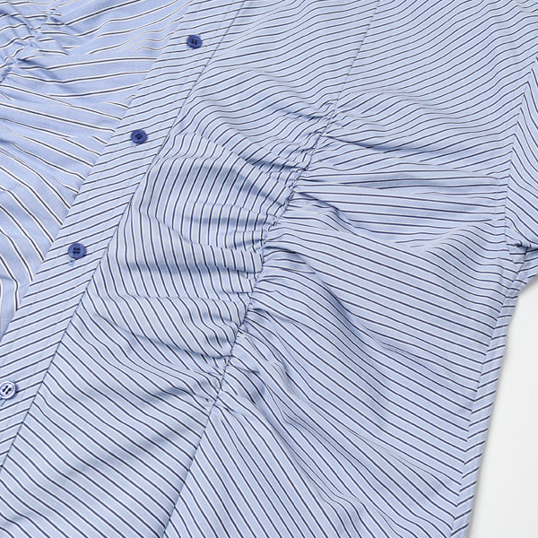 Gather Stripe Shirt
