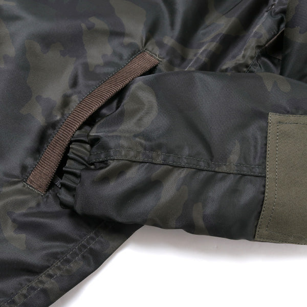 ナイロンツイルプリント×エステル綿グログラン TNF Wネーム J913