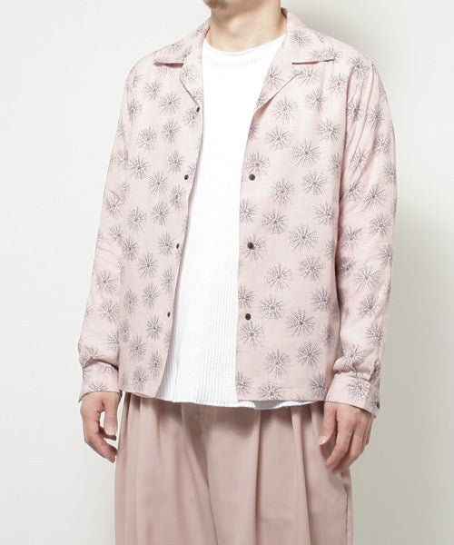 ORIENTAL OPEN COLLAR L/S SHIRT