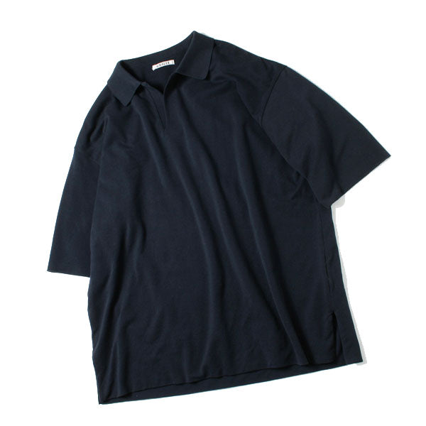 HIGH GAUGE PIQUE DOUBLE CLOTH SKIPPER POLO