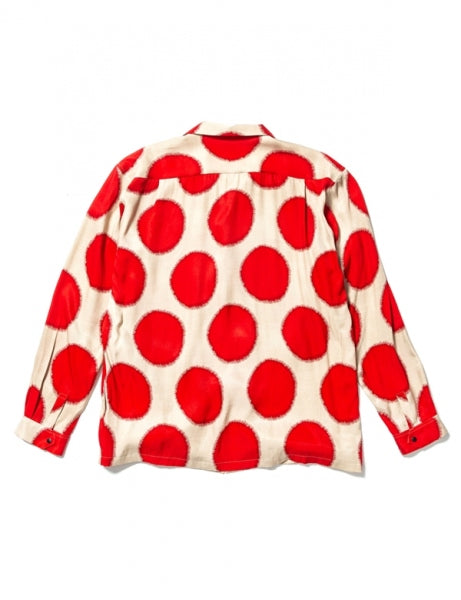 SUN DOTS OPEN COLLAR L/S SHIRT