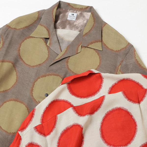 SUN DOTS OPEN COLLAR L/S SHIRT