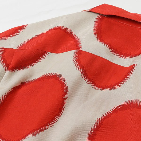 SUN DOTS OPEN COLLAR L/S SHIRT