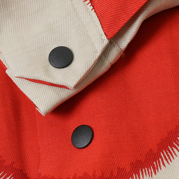 SUN DOTS OPEN COLLAR L/S SHIRT