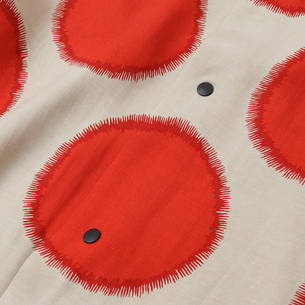 SUN DOTS OPEN COLLAR L/S SHIRT