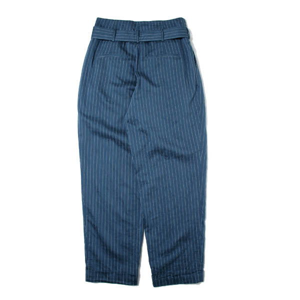 organdy stripe paper bag waist pants