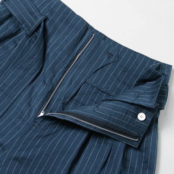 organdy stripe paper bag waist pants