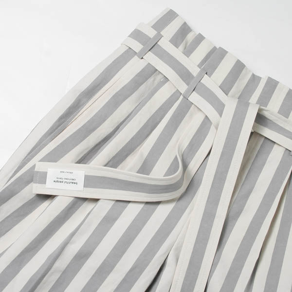 cotton linen paper bag waist pants