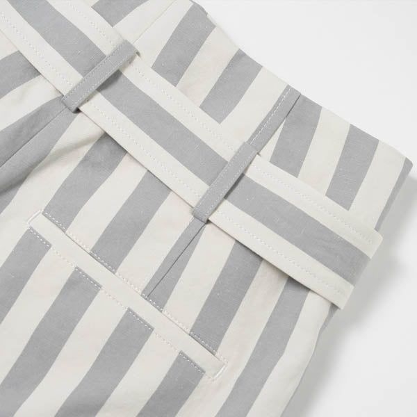 cotton linen paper bag waist pants