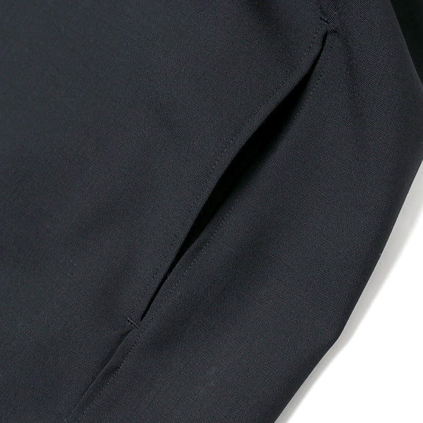 SUMMER WOOL ZIP FRONT S/S SHIRT