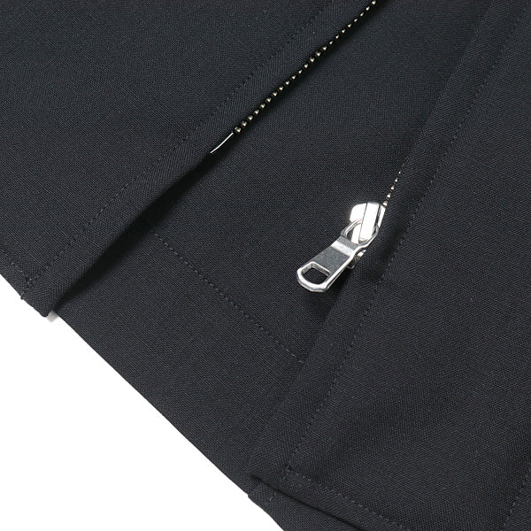 SUMMER WOOL ZIP FRONT S/S SHIRT
