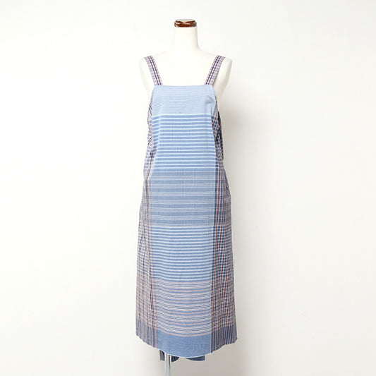 patchwork pattern apron dress