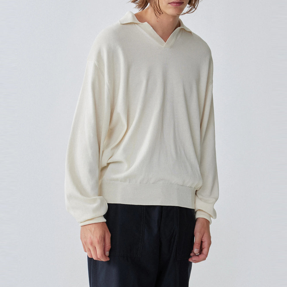 Cotton Knit Skipper Shirt