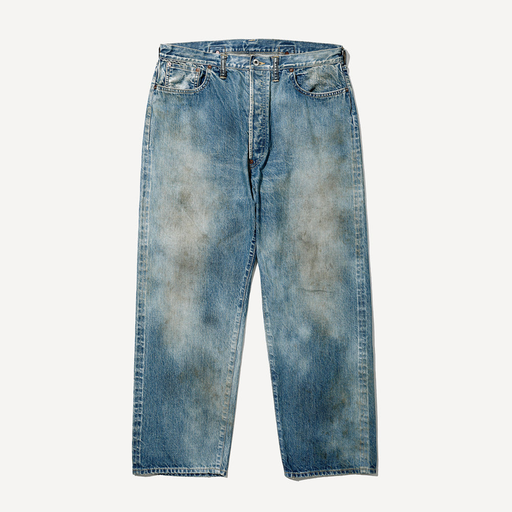 No.37 Washed Wide Denim Pants(INDIGO)
