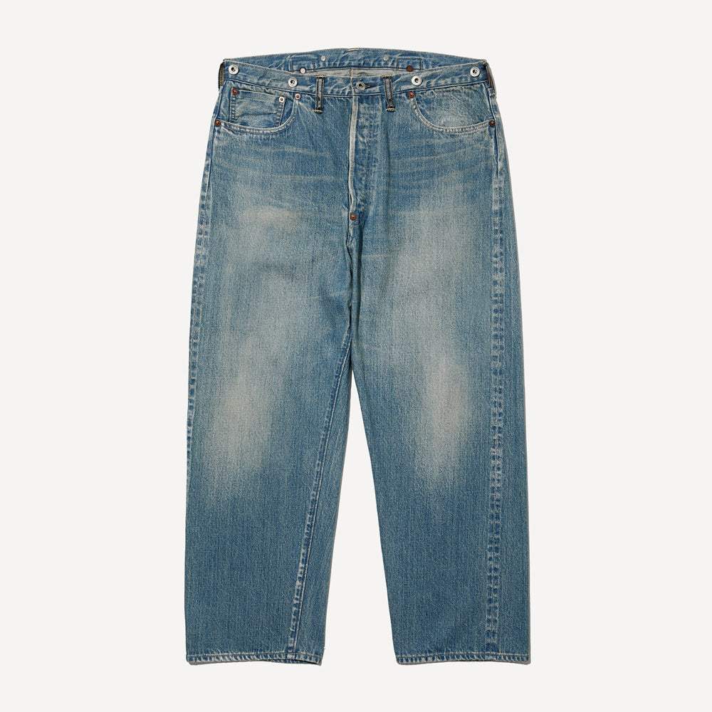 No.22 Washed Wide Denim Pants(INDIGO)