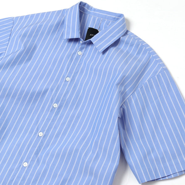 COTTON TWILL / オーバーサイズショートスリーブシャツ(UNISEX)