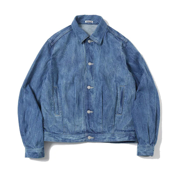 AURALEE) SELVEDGE FADED LIGHT DENIM BLOUSON (A23SB01DE) | AURALEE AURALEE) SELVEDGE FADED LIGHT DENIM BLOUSON (A23SB01DE) | AURALEE