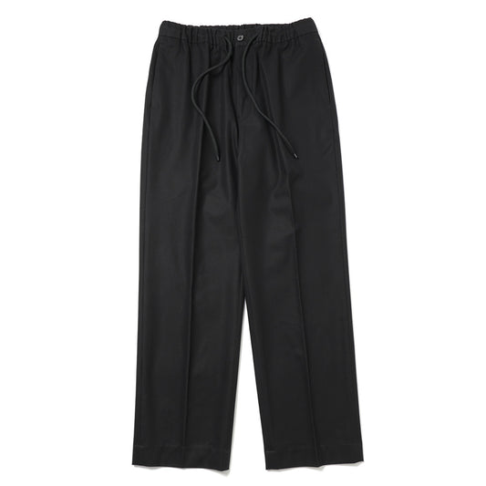 FLAT TAPERED EASY TROUSERS ORGANIC COTTON GABARDINE