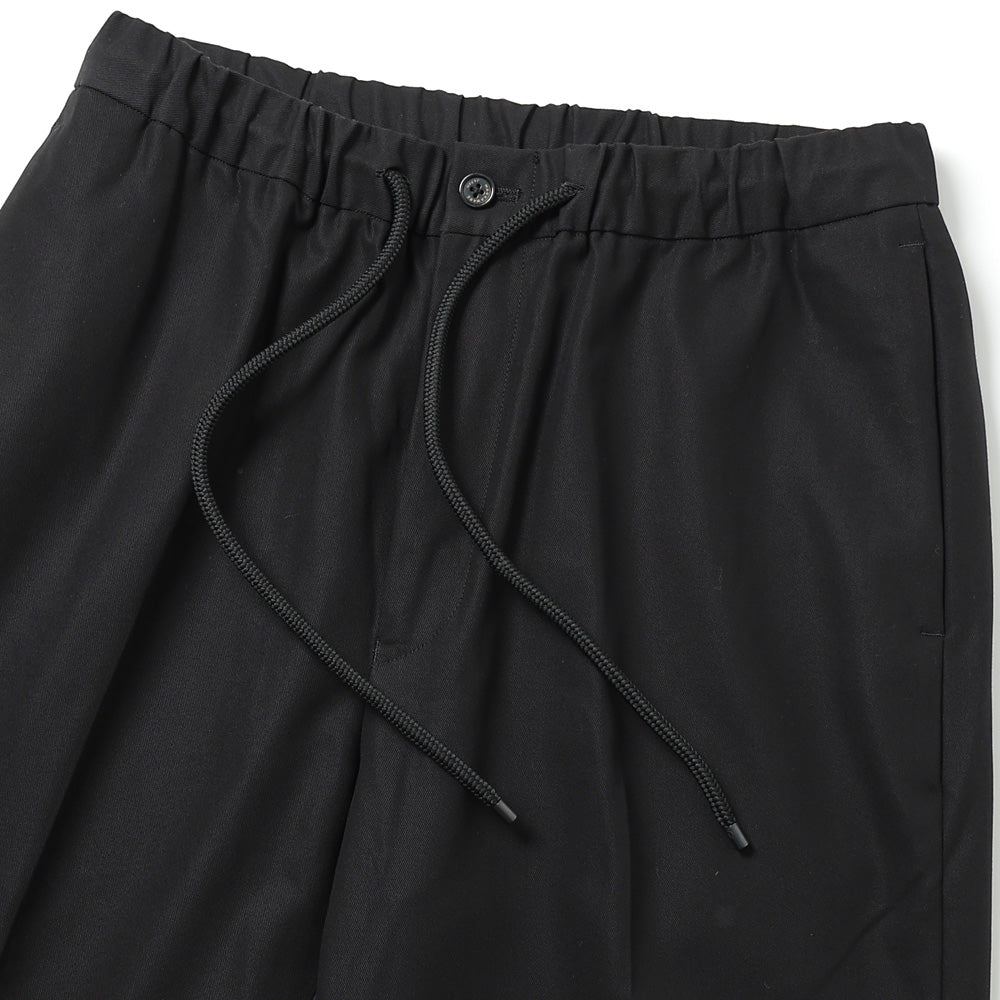 FLAT TAPERED EASY TROUSERS ORGANIC COTTON GABARDINE