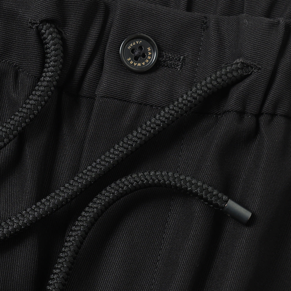 FLAT TAPERED EASY TROUSERS ORGANIC COTTON GABARDINE
