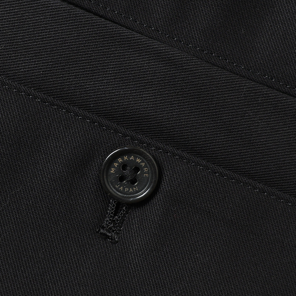 DOUBLE PLEATED EASY TROUSERS ORGANIC COTTON GABARDINE