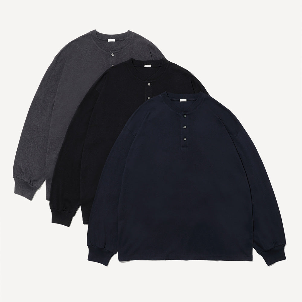 Cashmere Blend L/S Henley Neck Shirt