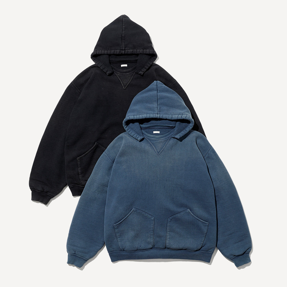 Vintage Attached Hood Sweat Parka