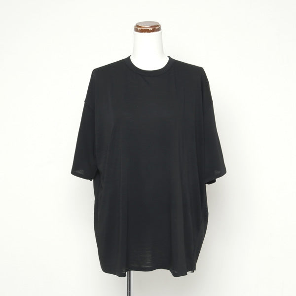 wool jersey W faced T-shirt