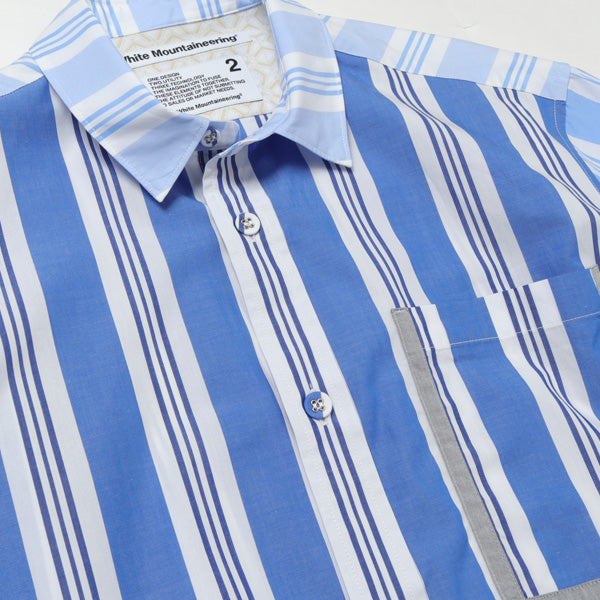 STRIPED BIG HALF SLEEVES SHIRT