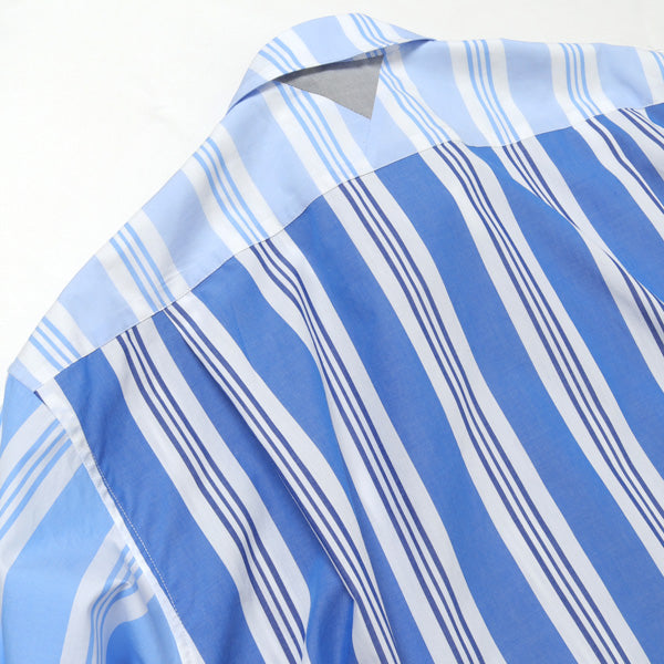STRIPED BIG HALF SLEEVES SHIRT
