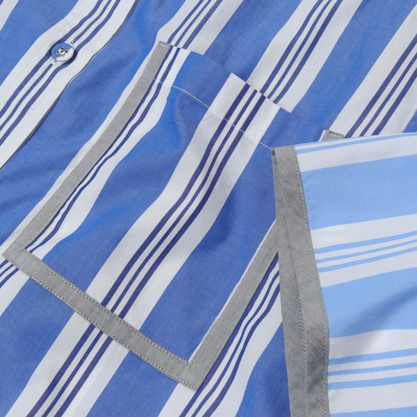 STRIPED BIG HALF SLEEVES SHIRT