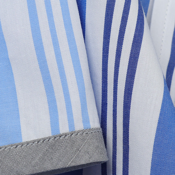STRIPED BIG HALF SLEEVES SHIRT
