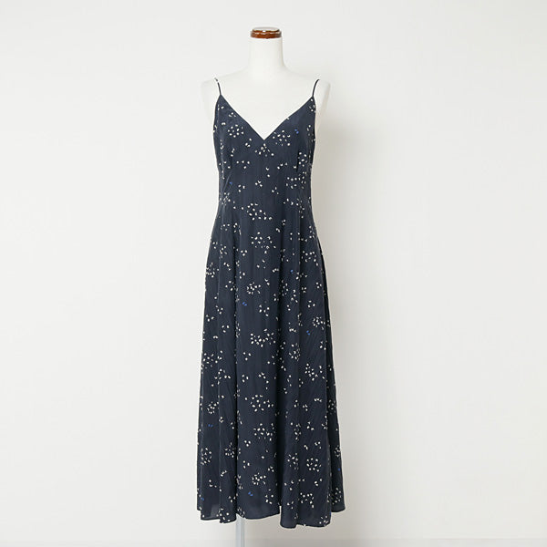 firming silk print camisole dress